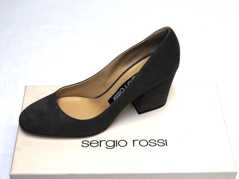 Design hakschoen "Sergio Rossi" maat  36,5  (Art. 1035)